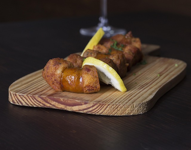 A delicious and simple Bifana pork sandwich, an example of authentic and cheap Portuguese food.