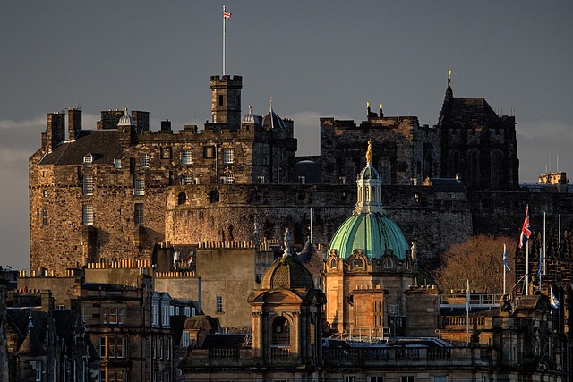 The historic Edinburgh Castle overlooking the city, a key landmark in Scotland's capital.