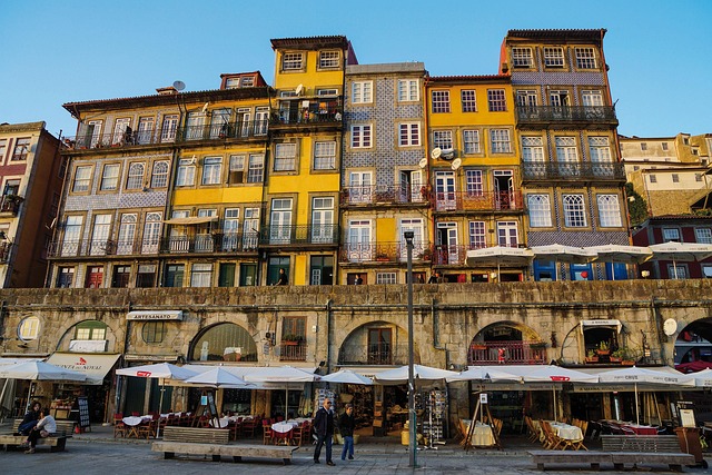The colorful Ribeira district along the Douro River in Porto, a UNESCO World Heritage site.