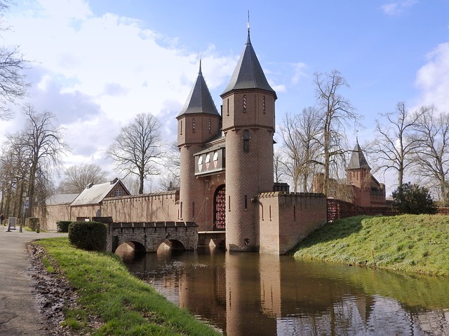 Charming wharf cellars along the Oudegracht canal in Utrecht, a city known for its historic and affordable hotels.
